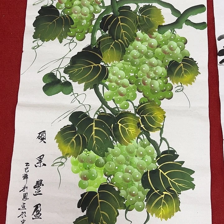 竖款周末愉快哈，山水作品哦……