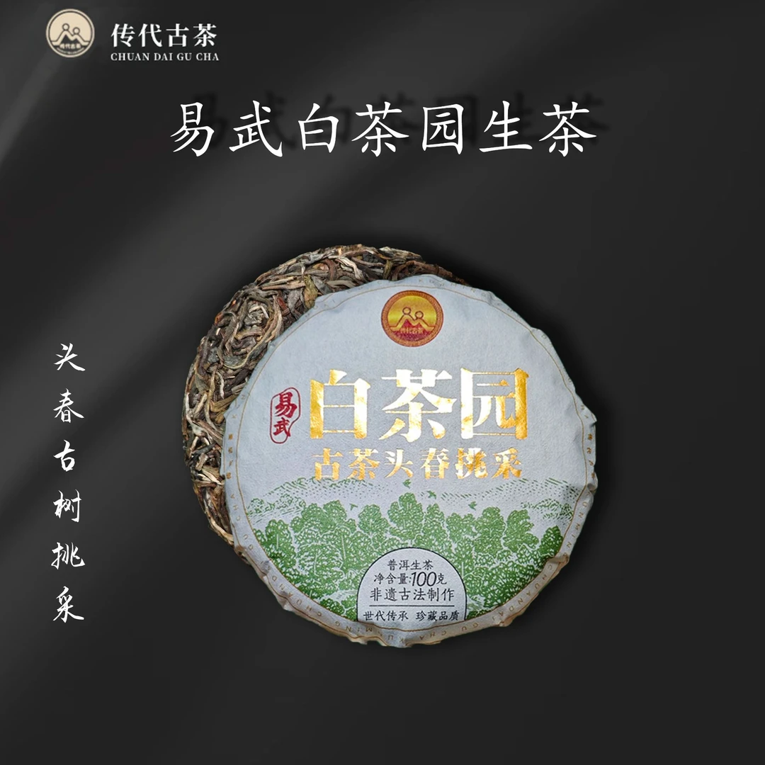 传代[非遗工艺] 白茶园古茶 生茶 100g