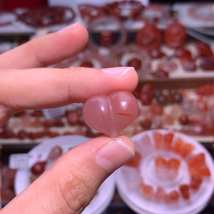 南红玛瑙合金珠宝半成品屁桃2