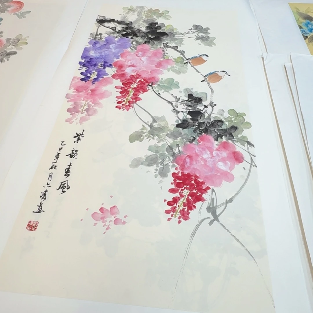 国画国画作品山水花鸟