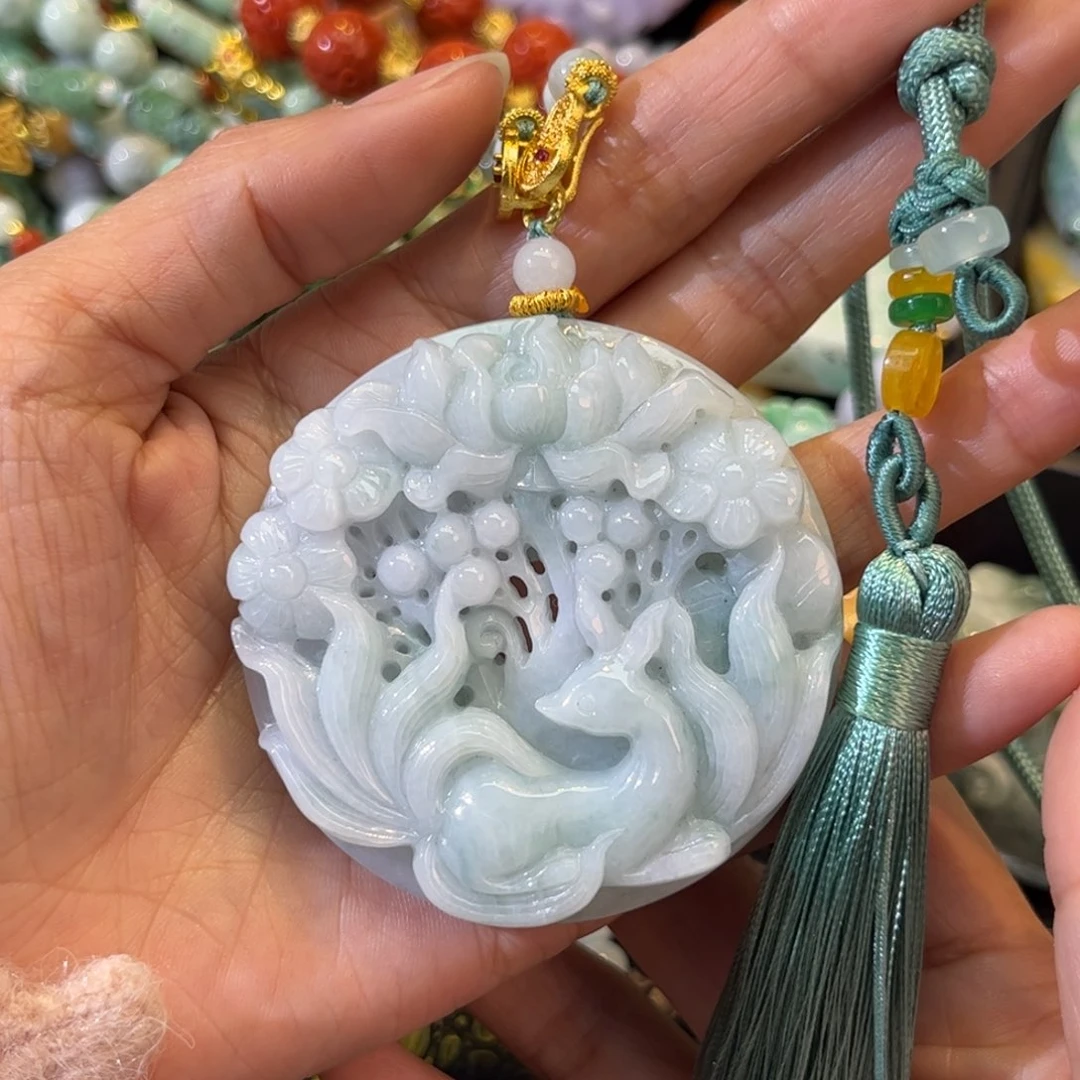 翡翠颈饰未镶嵌待编款