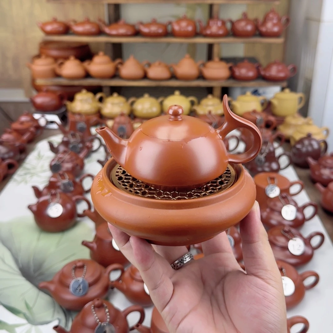 茶壶紫砂薄胎水磨内嵌将军壶
