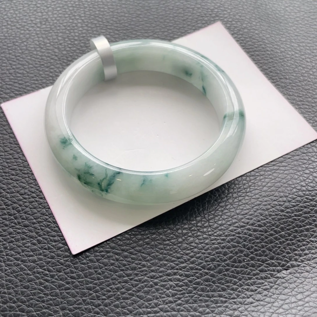 翡翠未镶嵌手镯24号55.8正圈纹