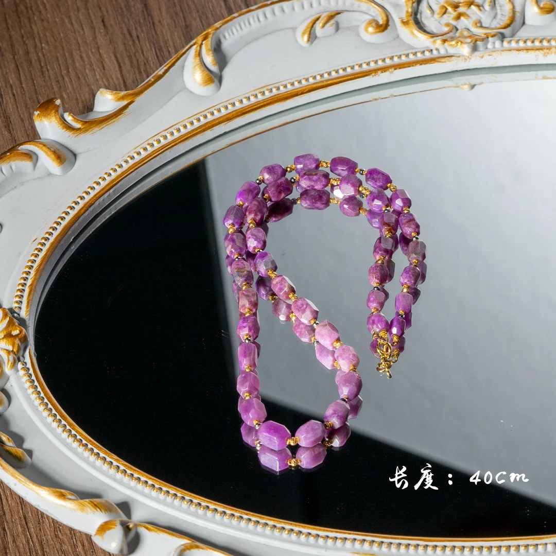 世间臻宝-18K金桃红舒俱来项链/多样性发/P9523