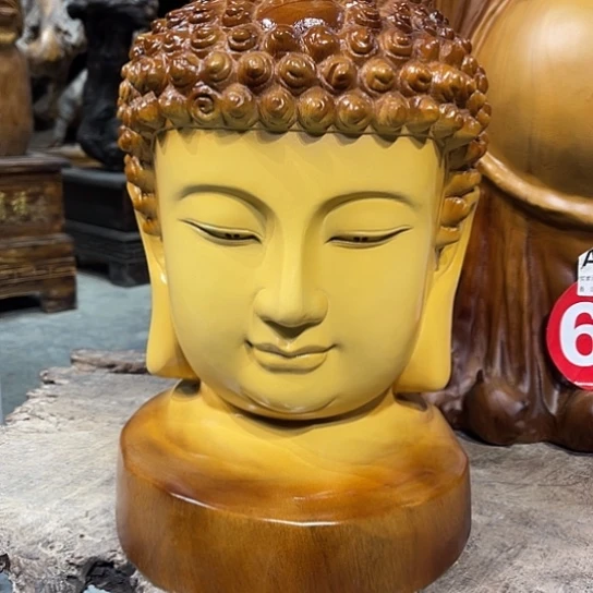 香樟木沙**夫香樟木雕刻人物摆件