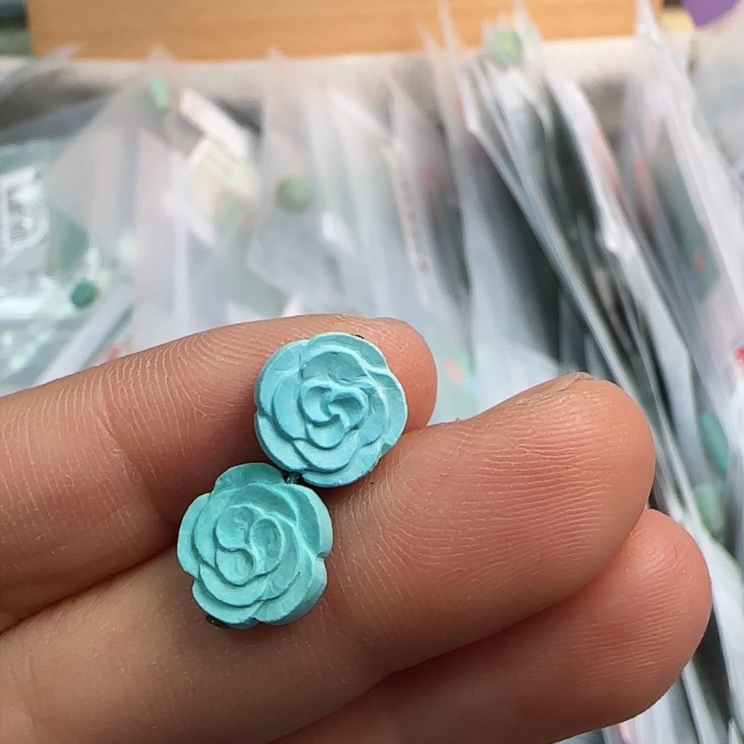 绿松石珠宝半成品未镶嵌