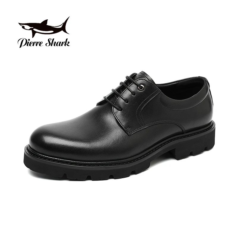 Pierre Shark/鲨鱼英伦时尚男士流苏套脚正装鞋3038