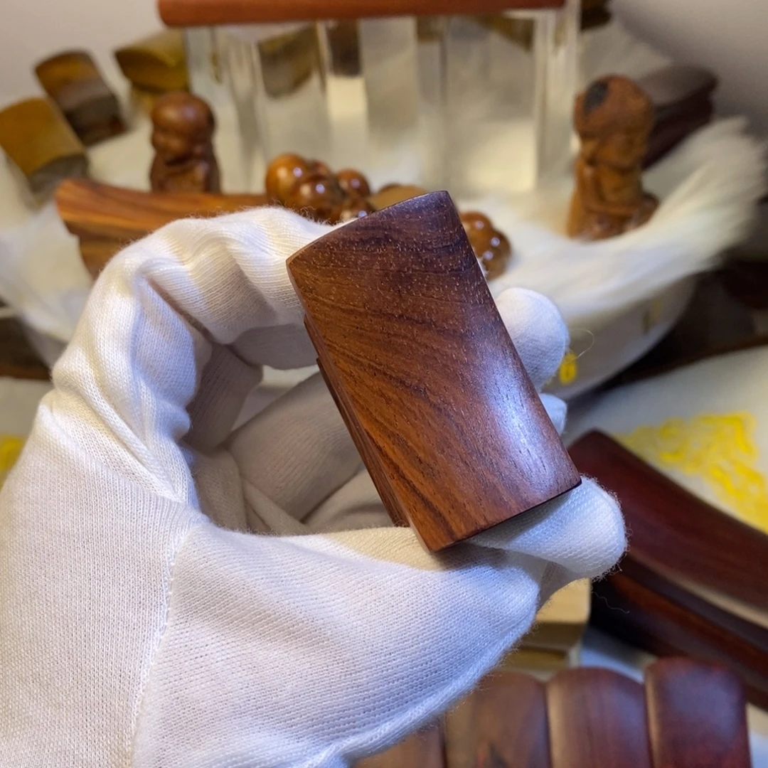 香榧木发财发财摆件