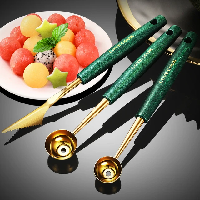 水果挖球器挖水果球勺子304不锈钢切西瓜神器拼盘创意工具套装