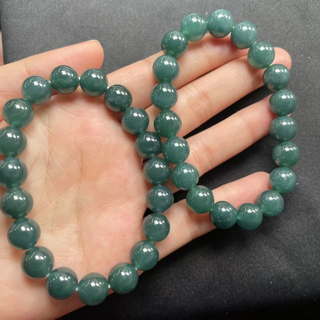 【玉经纶】30170/Q33-天然A货翡翠手串-多样性发其一9mm/约19颗