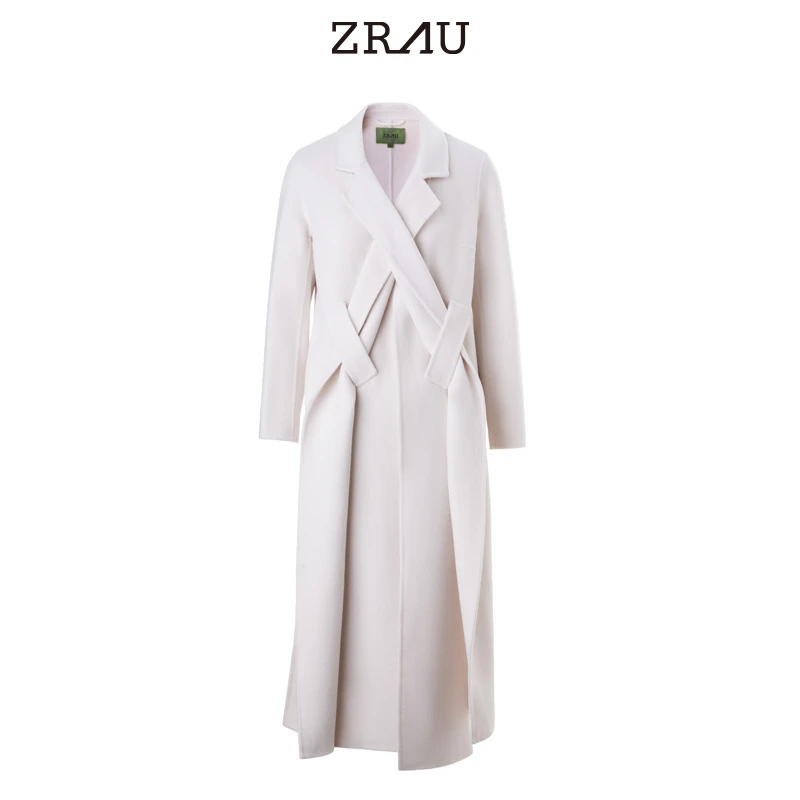 【达人专属】ZRAU静奢风羊毛双面呢大衣91040131999