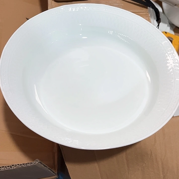 瓷片云梦十英寸浅碗一个包邮