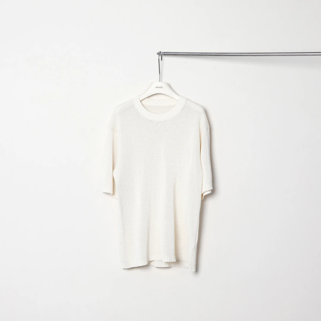 PRASE·噜【和纸纱T】微胖轻奢设计款夏干爽天然棉慵懒上衣PR506E120