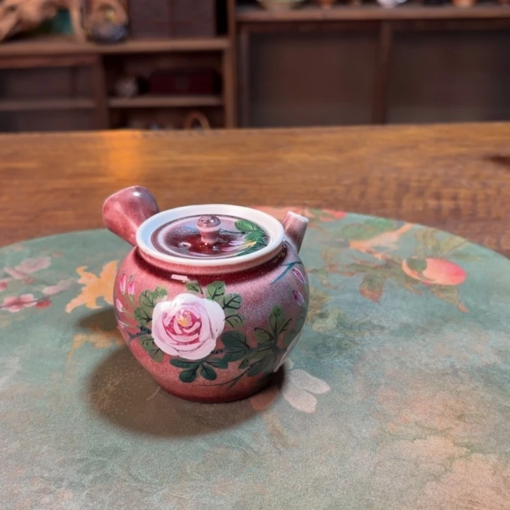 柴烧纯手工手绘陶瓷
