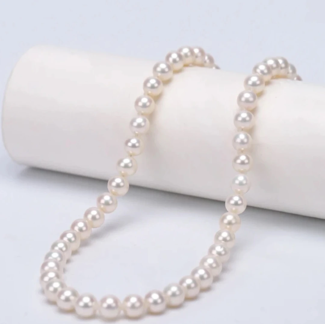 [冰哥推荐]天然珍珠项链  约9-10mm   无核 多样性发一