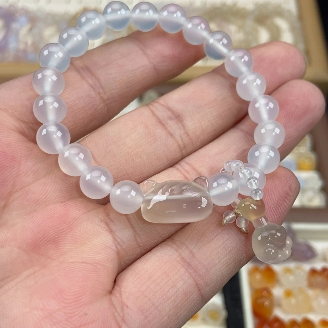 玛瑙/玉髓未镶嵌手链M5