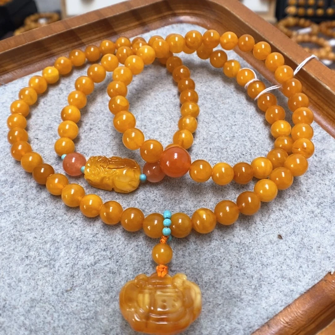 蜜蜡手串未镶嵌蜜蜡