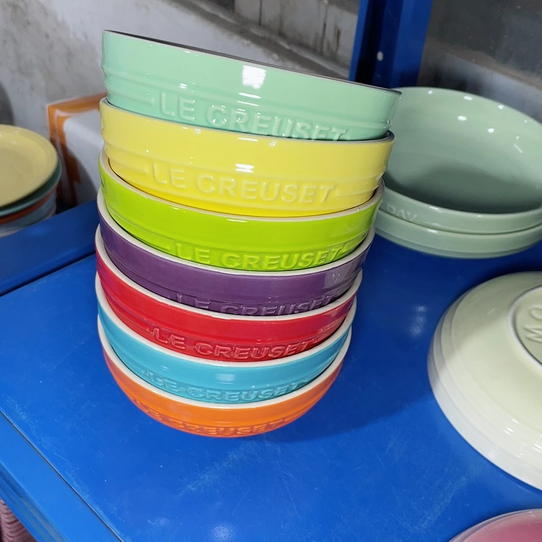 瓷片微瑕陶瓷餐具家用 两个六英寸