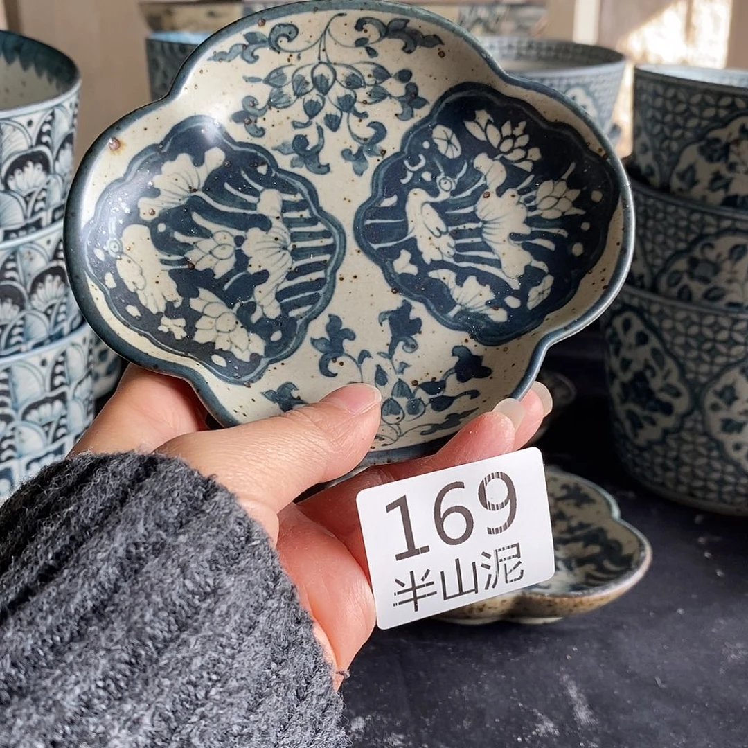 陶手工手绘青花高温陶瓷