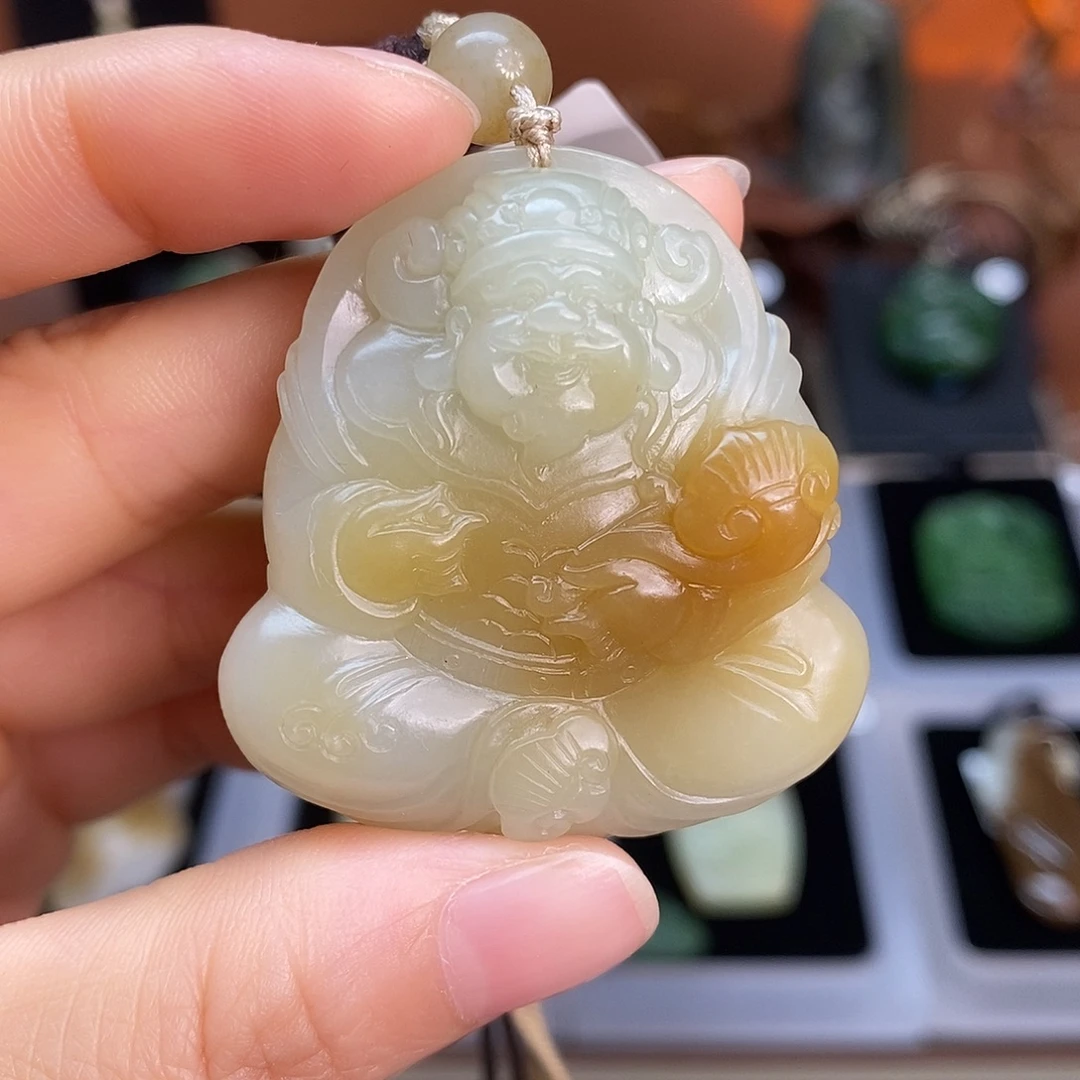 和田玉未镶嵌吊坠(不含链)