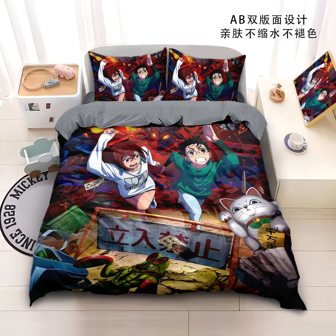 胆大党动漫四件套二次元单被套卧室学生宿舍床上三件套床单床笠夏