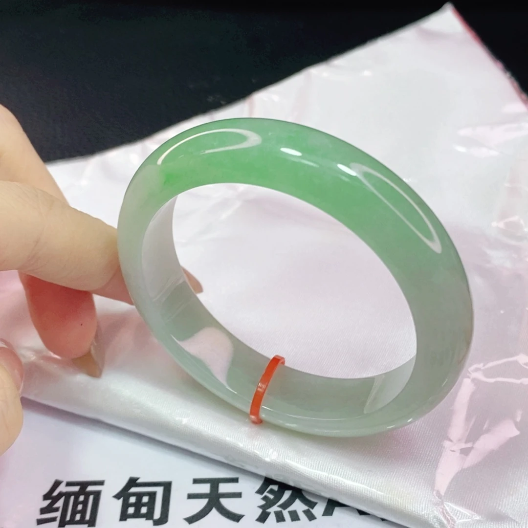 未镶嵌手镯翡翠53正圈