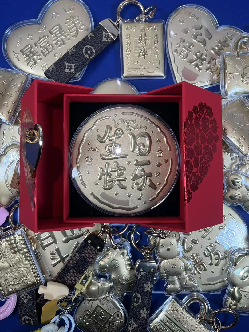 新款【含金】工艺品礼物-大饼情人节送女生送妈妈节日礼品礼物