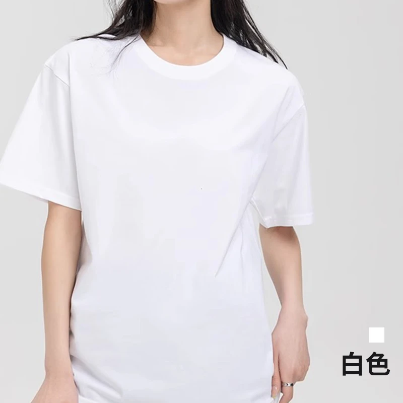 【宠粉福利】2025新款春夏潮流休闲纯棉白色T恤黑色短袖