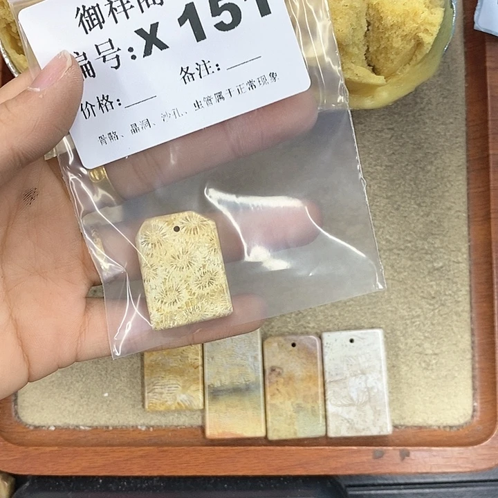 硅化珊瑚（珊瑚玉）颈饰未镶嵌恶***鹅