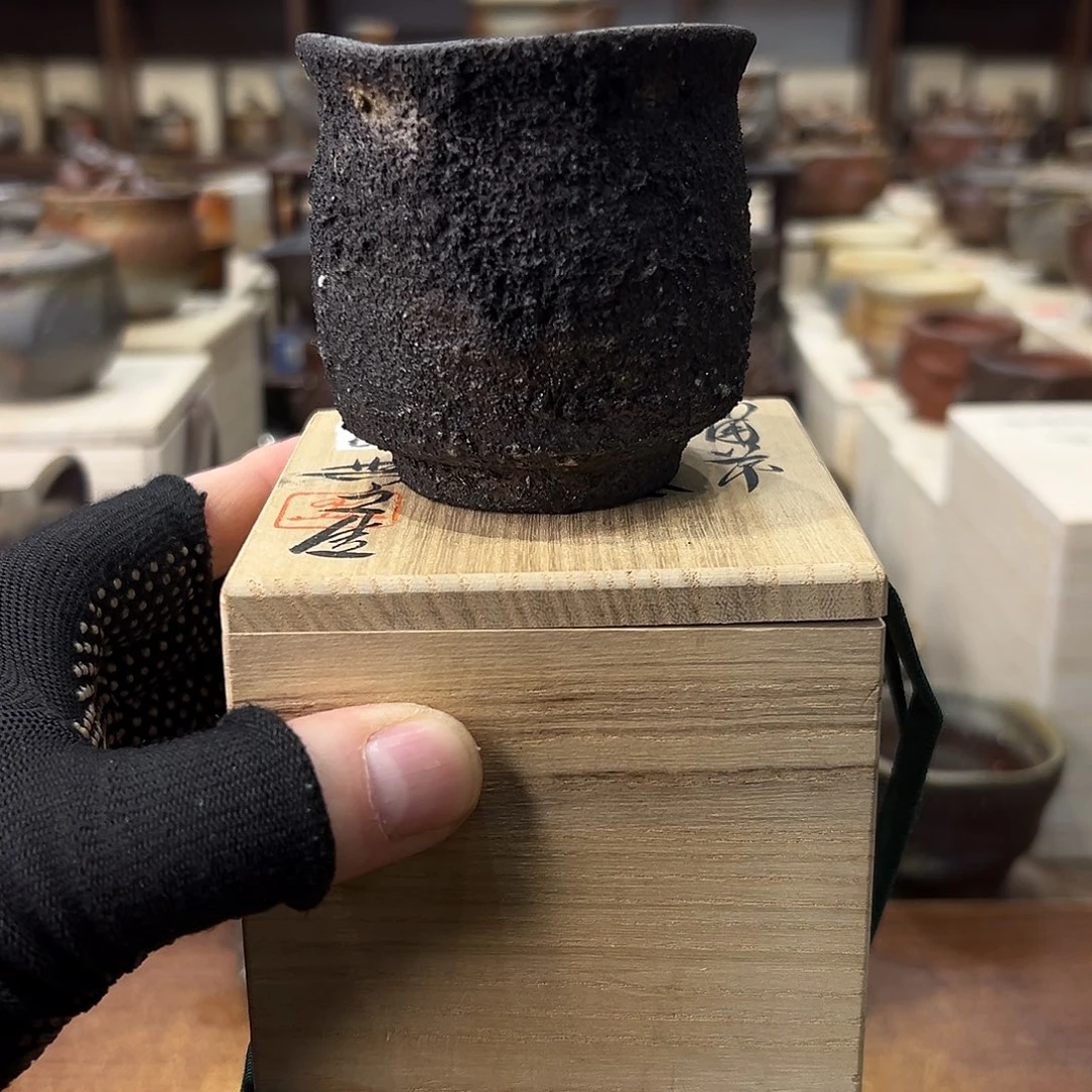 九***空备前杯子一个好看