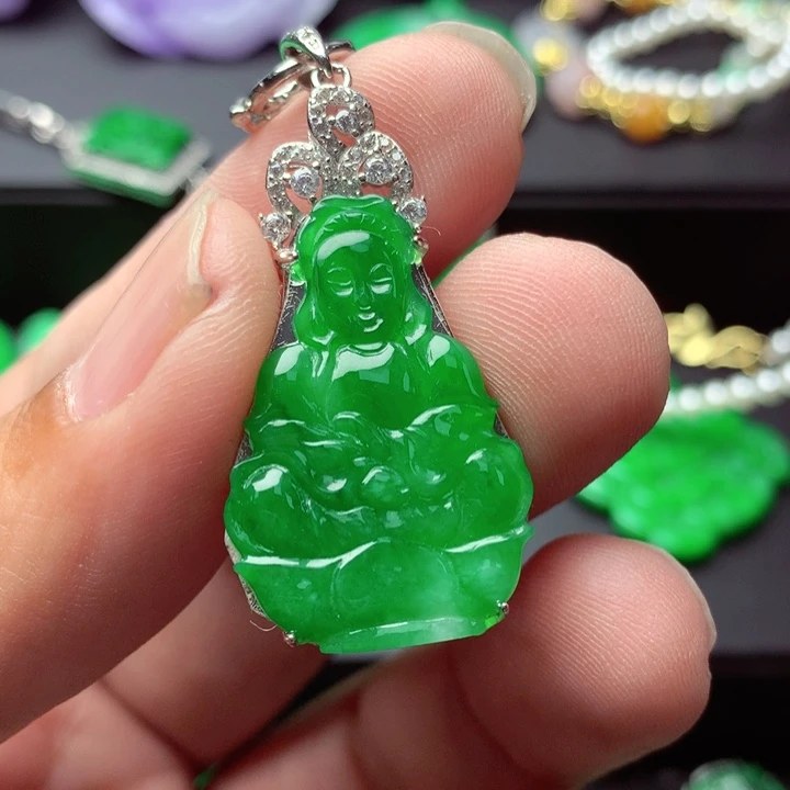 翡翠未镶嵌吊坠(不含链)