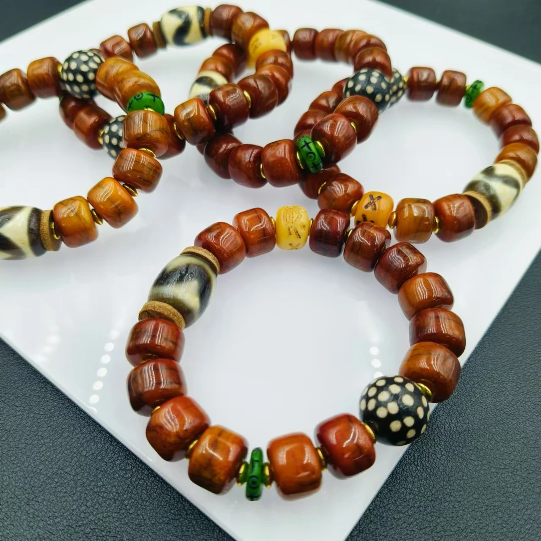 「戴琴珠宝」FR6288-虎牙玛瑙14mm左右单圈手串（多样性发其一）