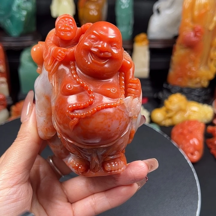 寿山石高山水冻石