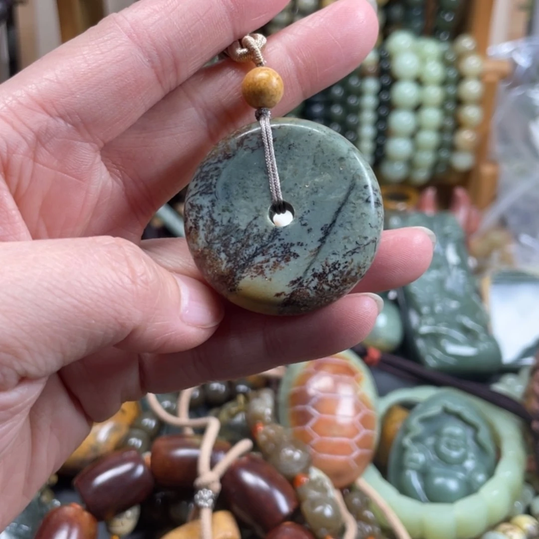 【闪购商品】岫岩河磨玉（透闪石质玉）挂件未镶嵌