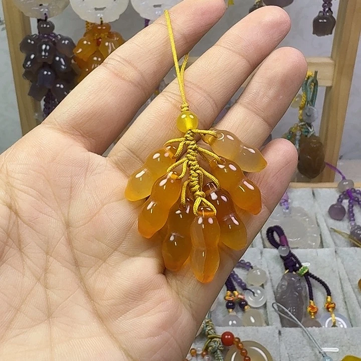 手机挂件福利款，黄色花生
