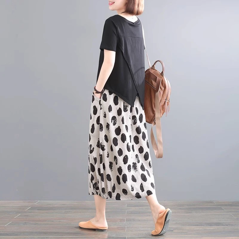 夏季新款中年妈妈洋气时尚套装女士短袖上衣阔腿裤两件套