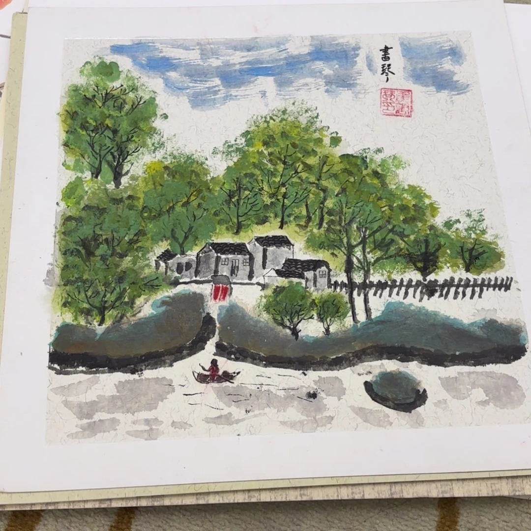 国画38-38卡纸作品艺