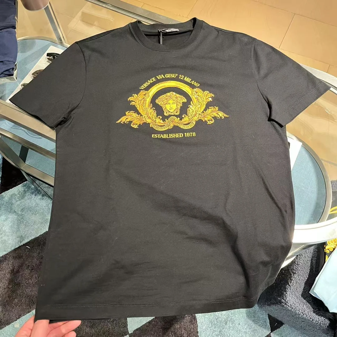 未使用 VERSACE/范思哲 GG/ 男款黑色短袖T恤