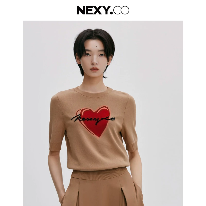 NEXY.CO/奈蔻针织衫|独特漂亮|25新款|洋气|百搭|舒服|XZ02490D4