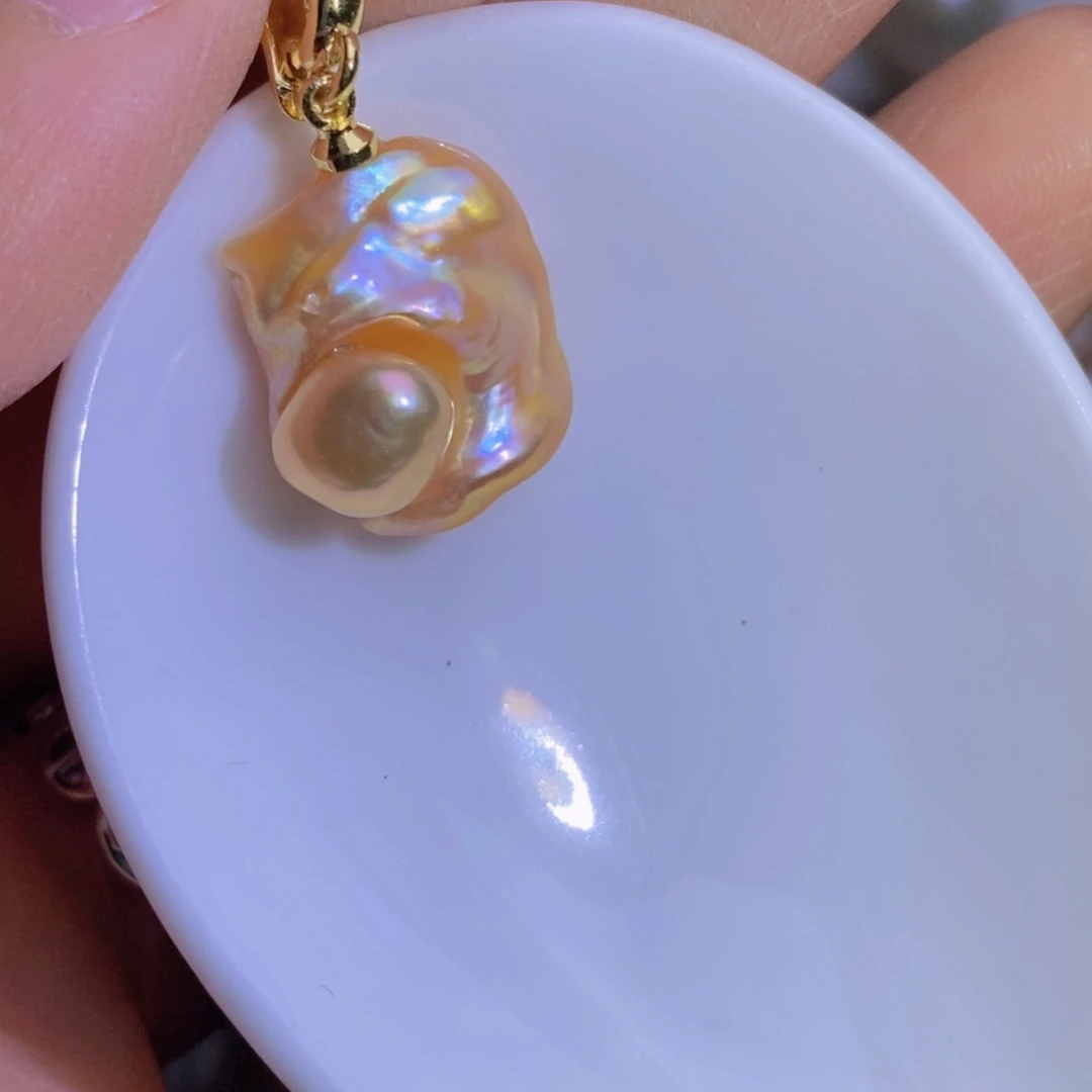 天然淡水珍珠淡水珍珠银S925镶嵌