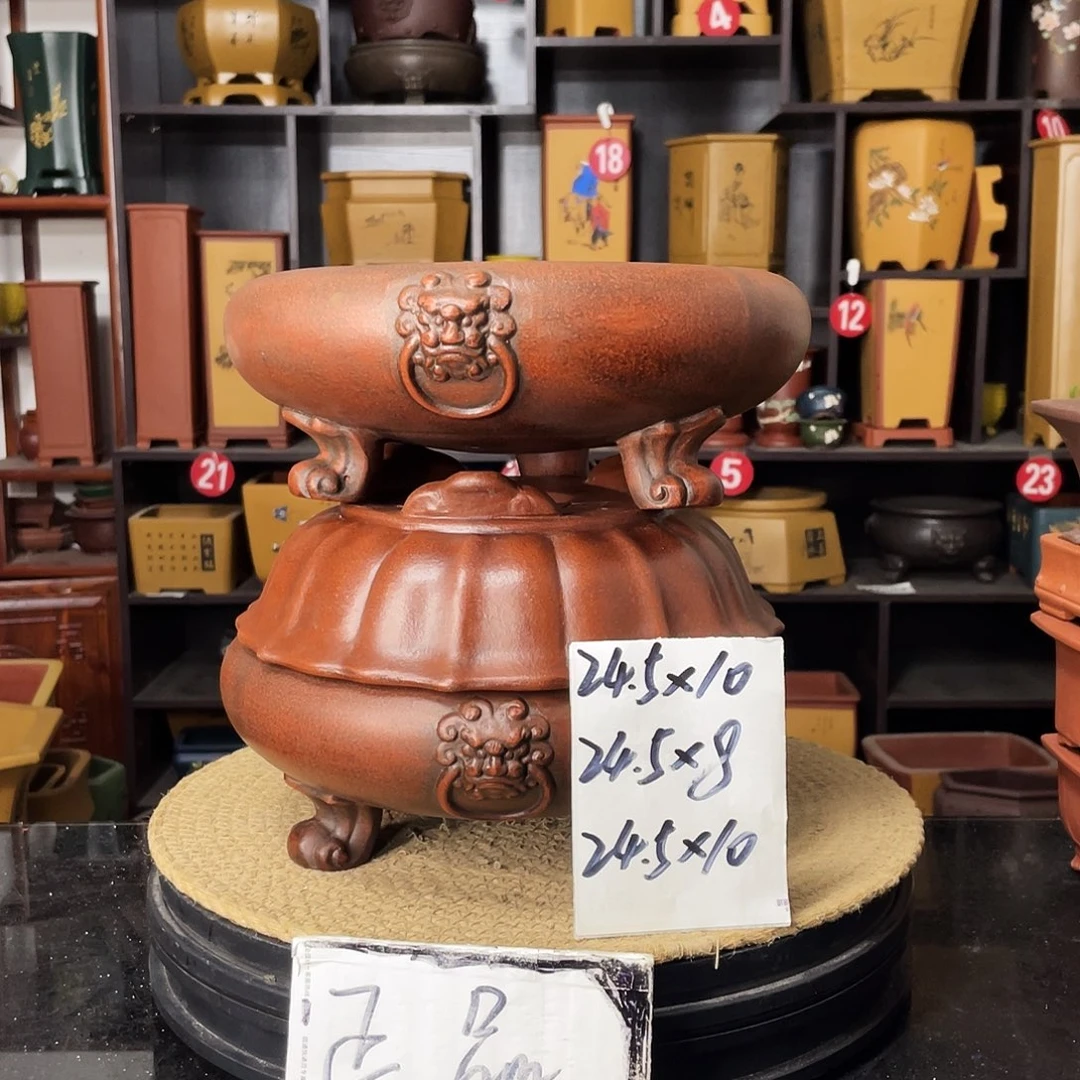 紫砂花盆-婉秋紫砂