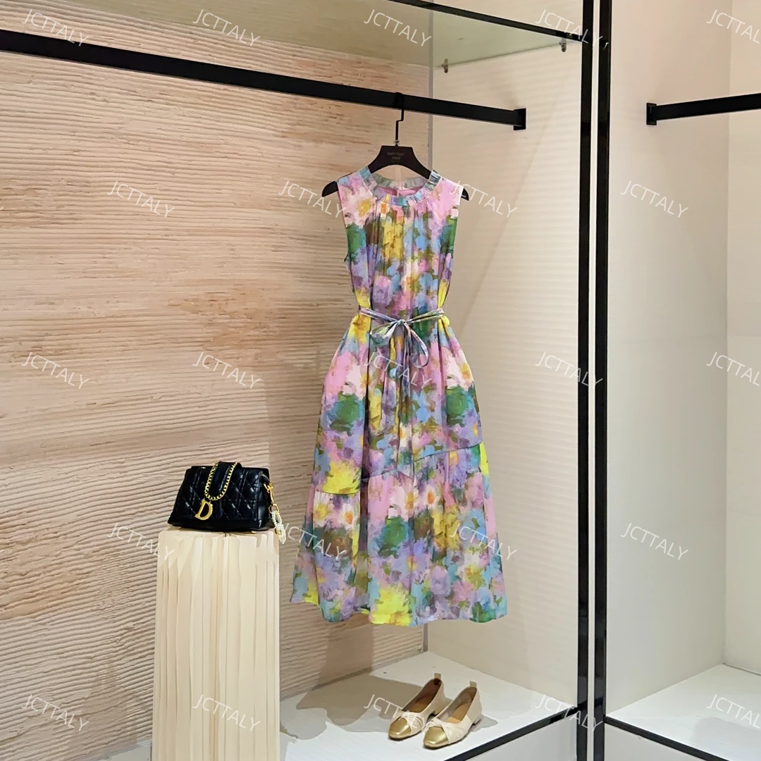 【宠粉价】夏季新款无袖显瘦国风系减龄碎花连衣裙宽松W-A148