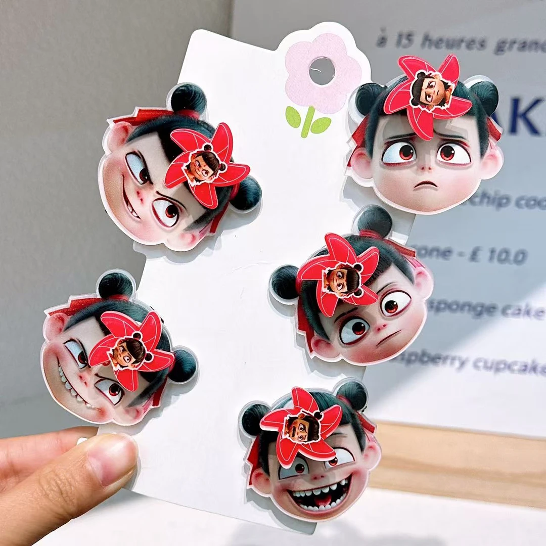 A-6519  d 5个大头鸭嘴夹        发圈