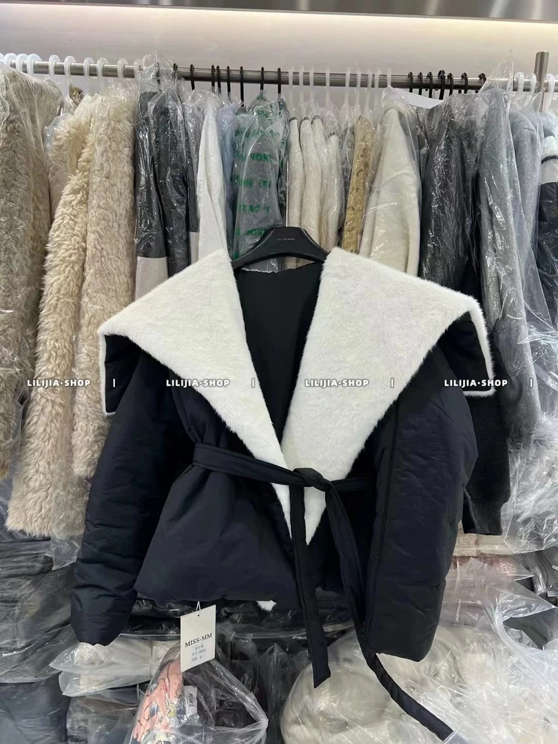 88097韩版时尚新款大翻领冬季潮流外套