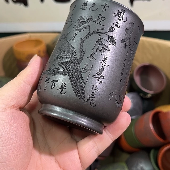 茶杯紫砂全手工紫砂主人杯