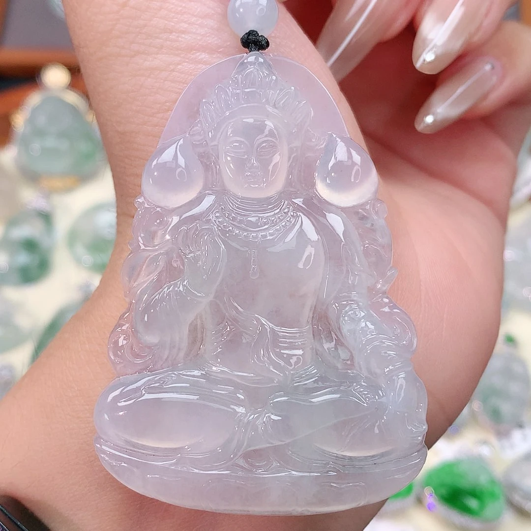 颈饰未镶嵌翡翠观音