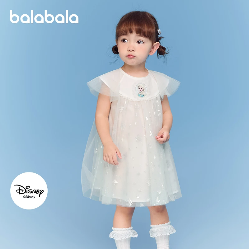 【迪士尼IP】巴拉巴拉宝宝连衣裙儿童公主裙女童夏装2025新款洋气