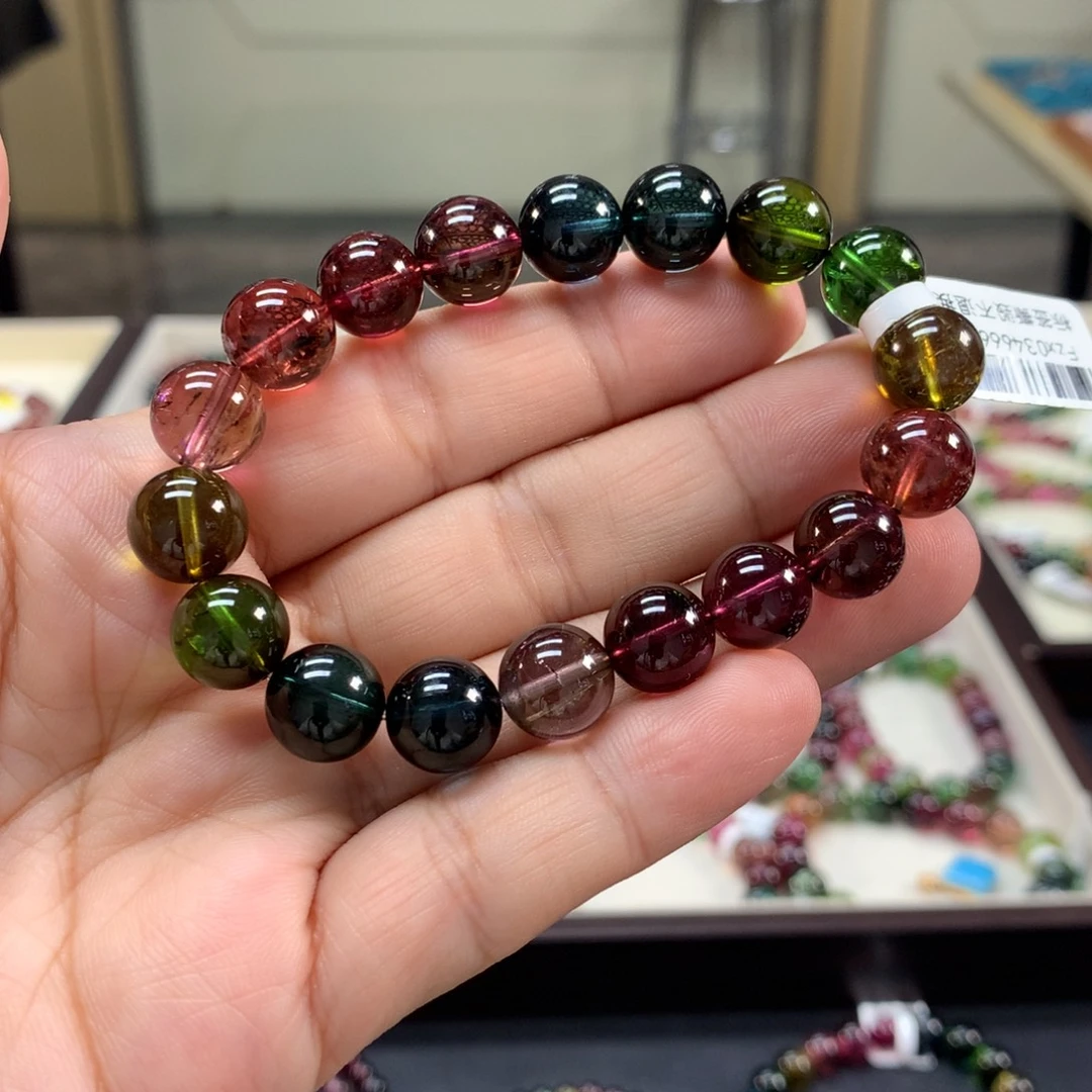 未镶嵌手链碧玺11左右