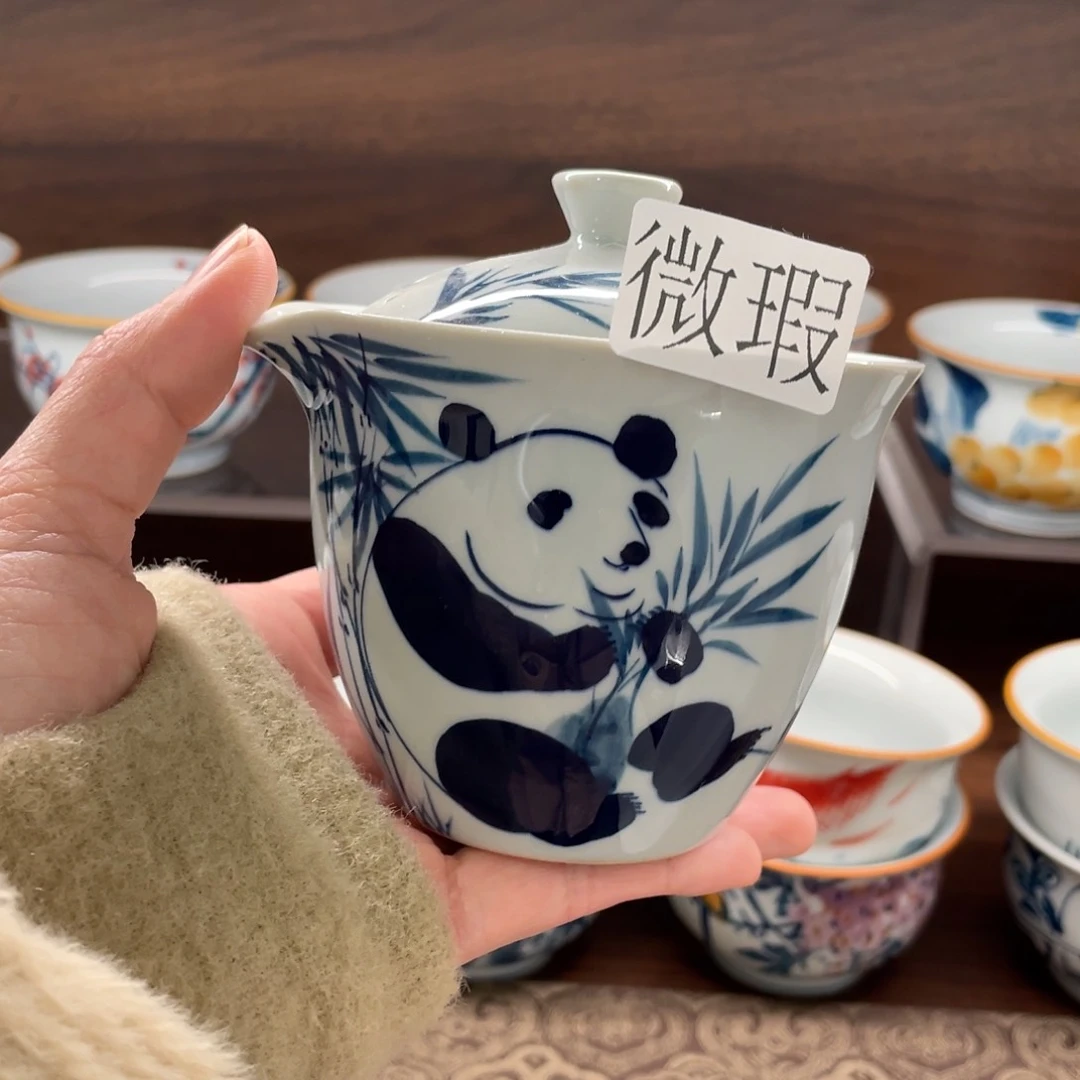 有瑕釉下彩纯手绘