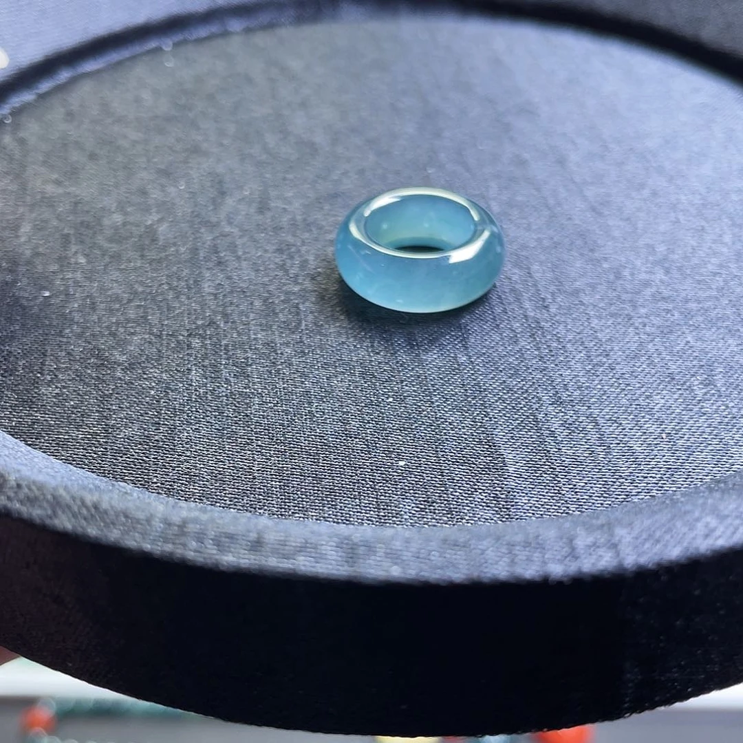 翡翠散珠跑环单个 内径11mm